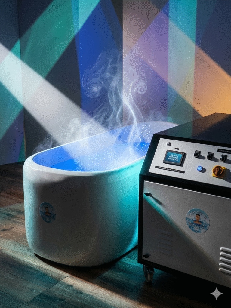 Relaxo cold plunge with filtration +Chiller system